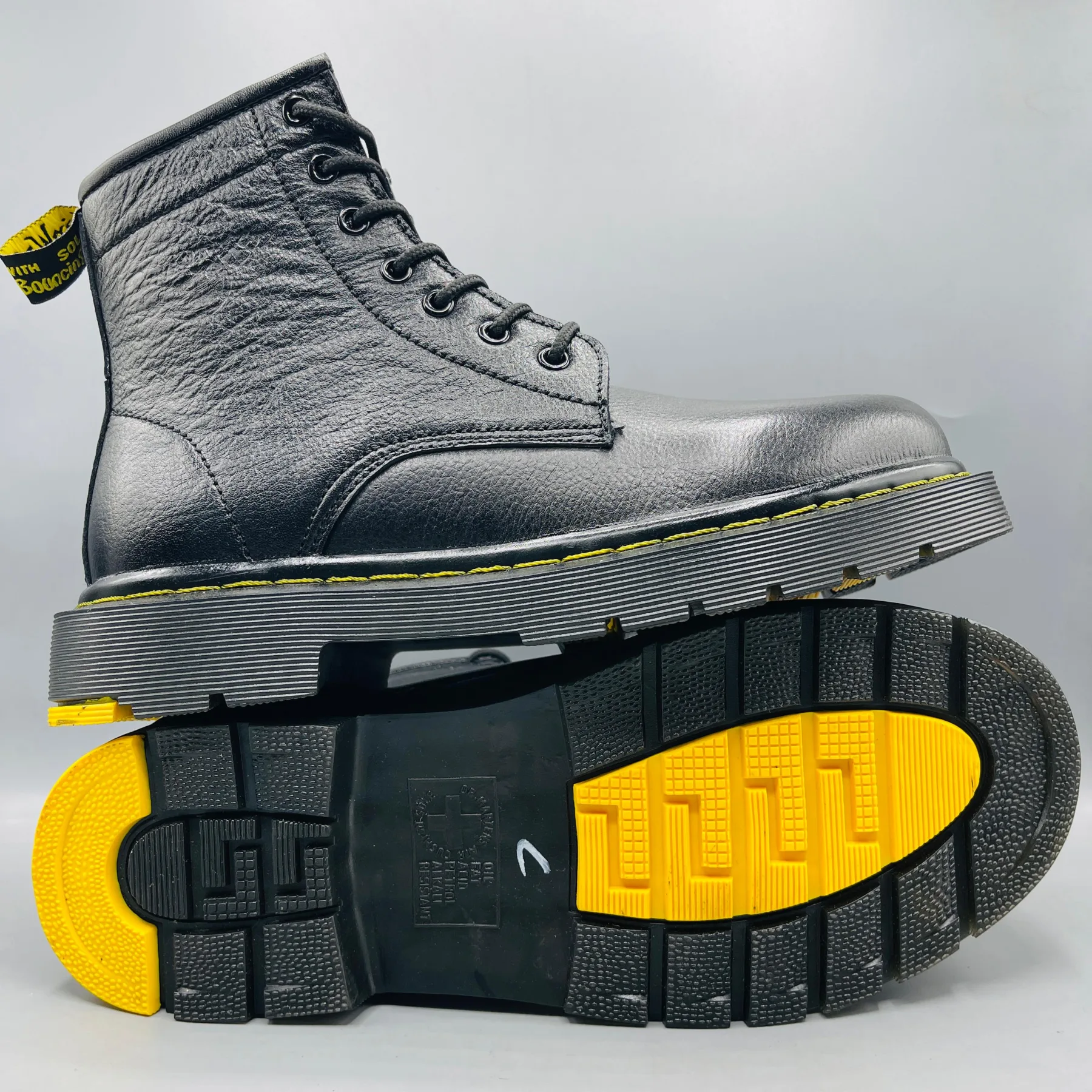 Dr. Martin Inspired Double sole shoes- 842 Black
